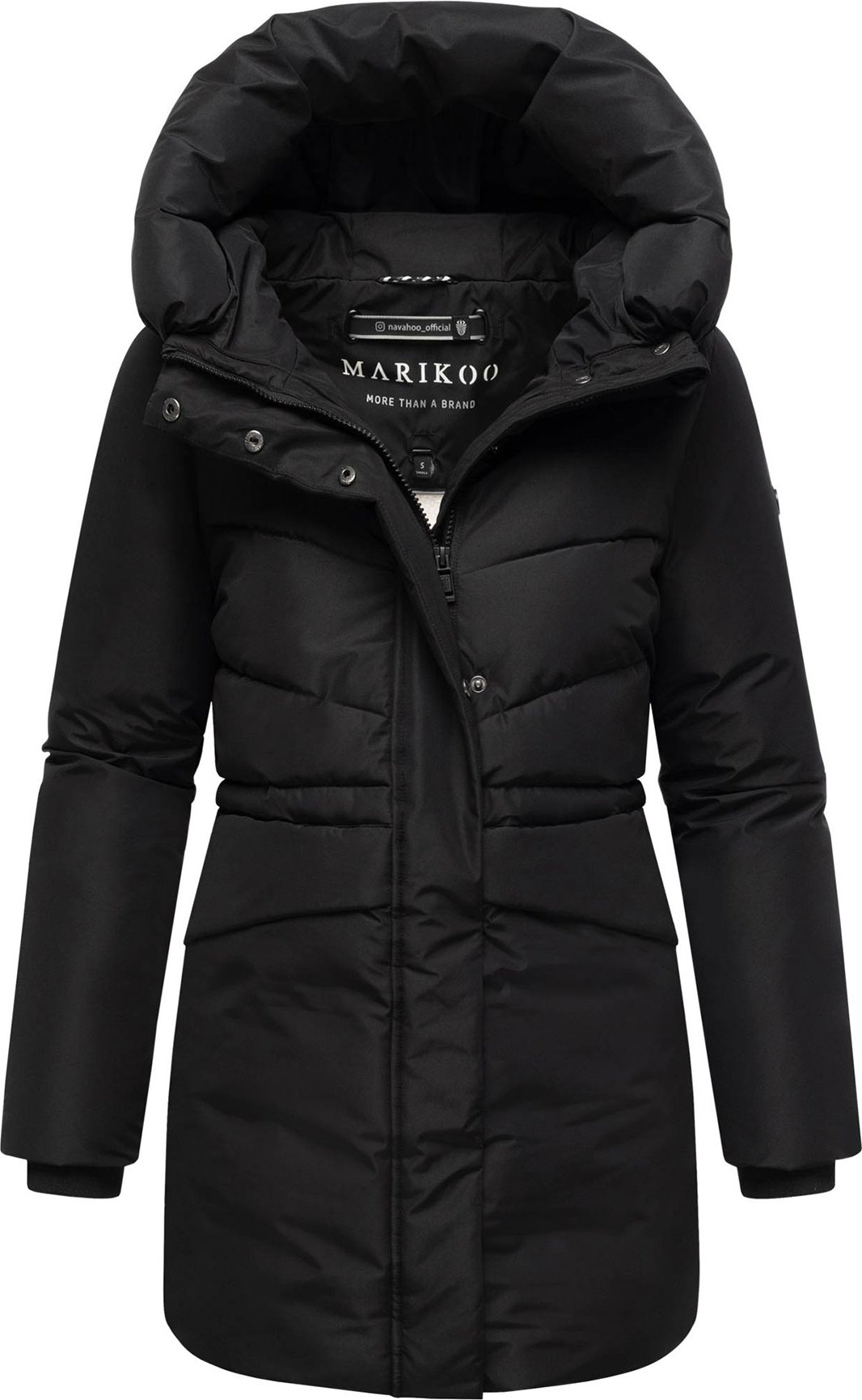 Marikoo Damen Winterjacke Delilah mit Fleecefutter & Taillenregulierung