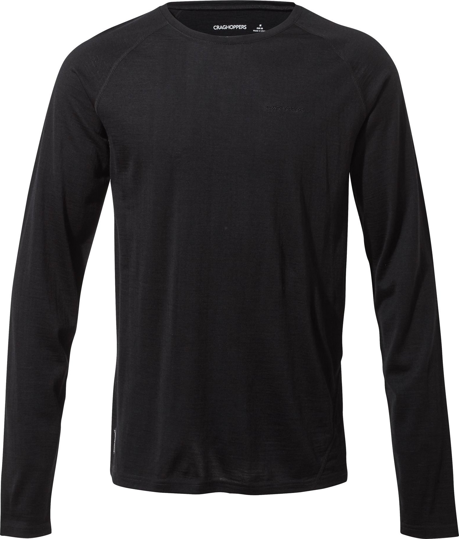 Thumbnail - Craghoppers Mens Crew Neck Langarm Baselayer II Top (Schwarz)