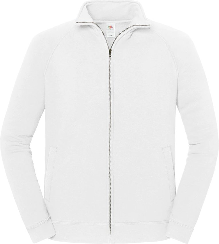 Fruit of the Loom - "Iconic Premium" Sweatjacke für Herren/Damen Unisex (Weiß)