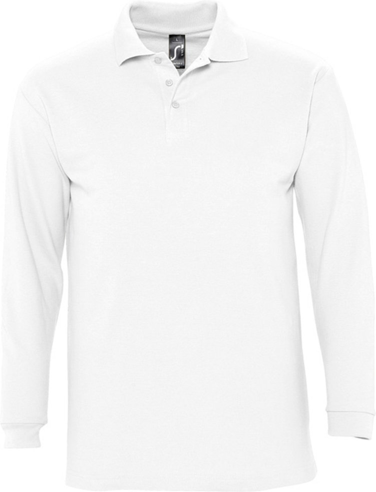 SOLS Winter II - Polo à manches longues - Homme (Blanc)