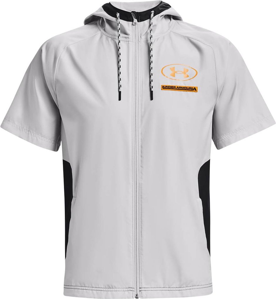 Under Armour Evolution Herrengrau gewebte Hoodie -Oberseite