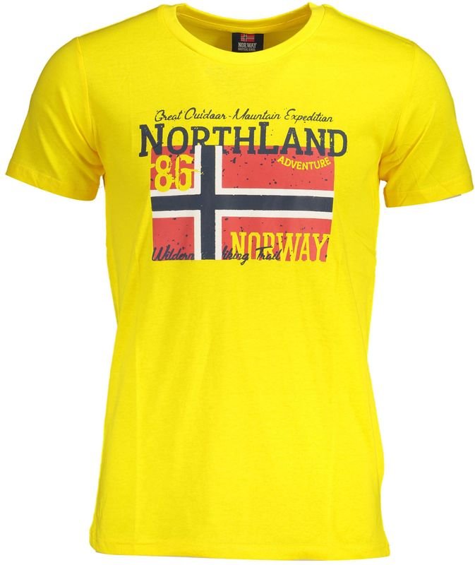 Norwegen 1963 Gelbes Baumwoll Herren T-Shirt