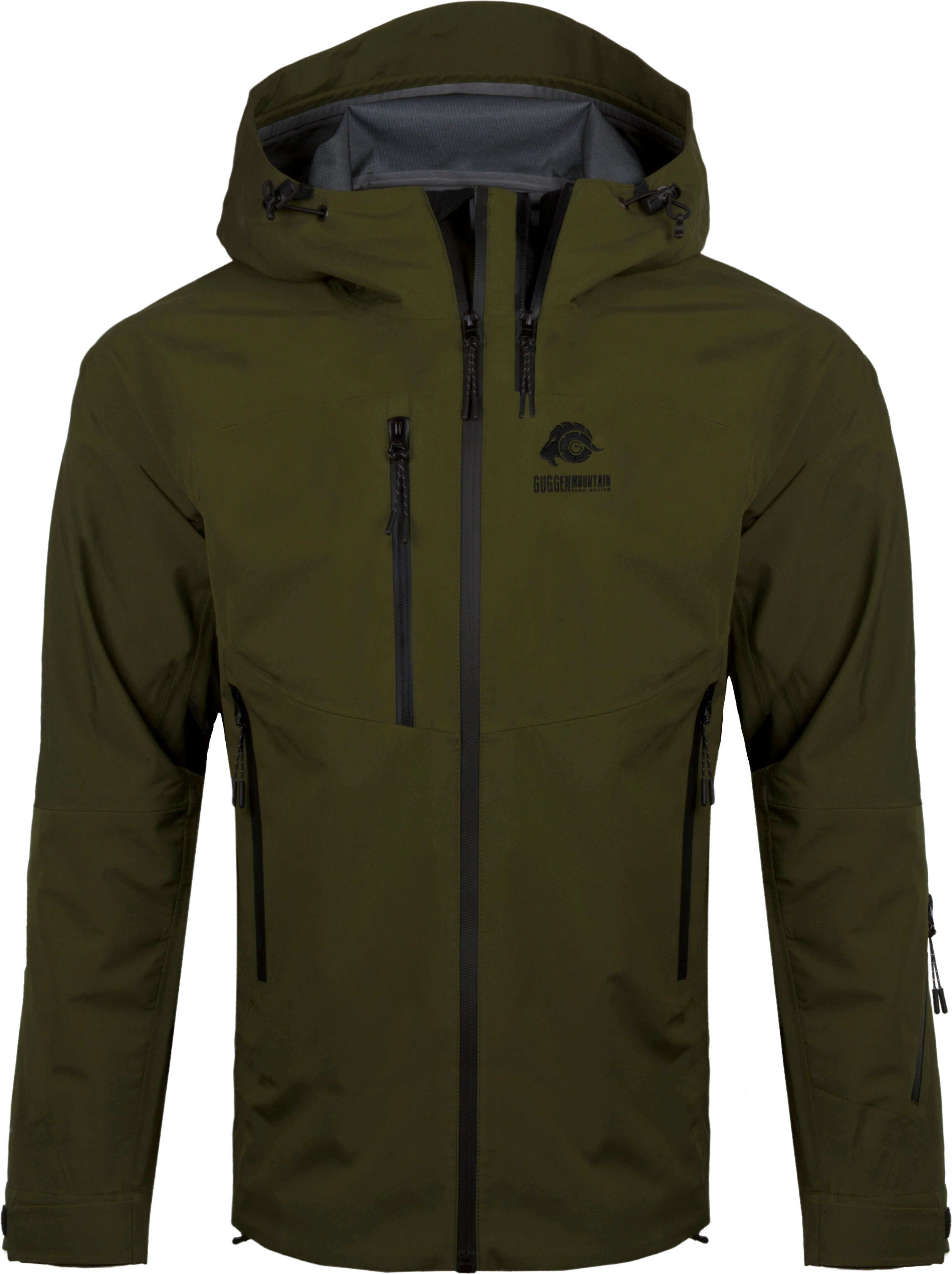 Damen Wanderjacke 3-Lagen Hardshell Olive