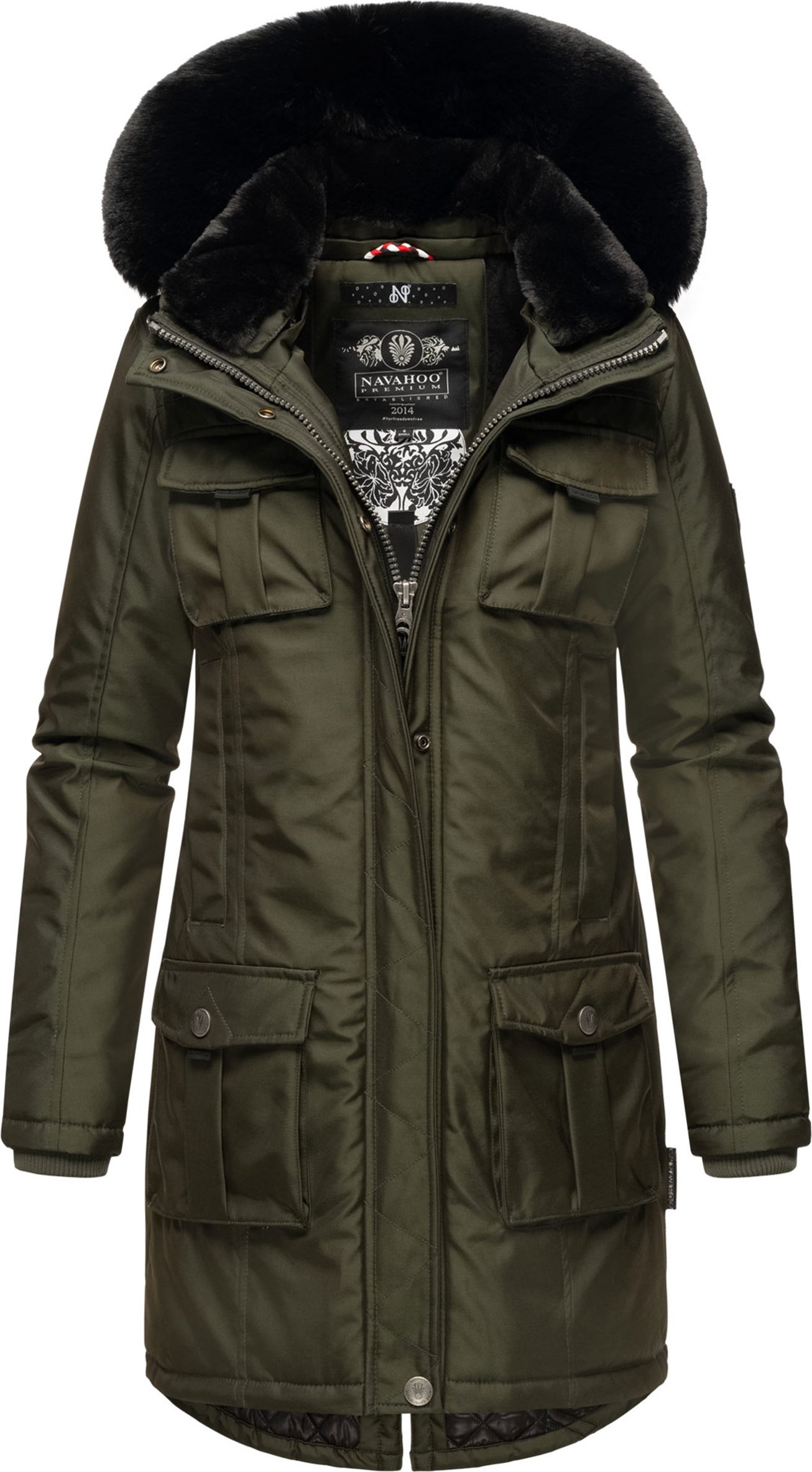 Navahoo Premium Damen Winterjacke Tiniis – Stylisch, Warm & Mit Stofftasche