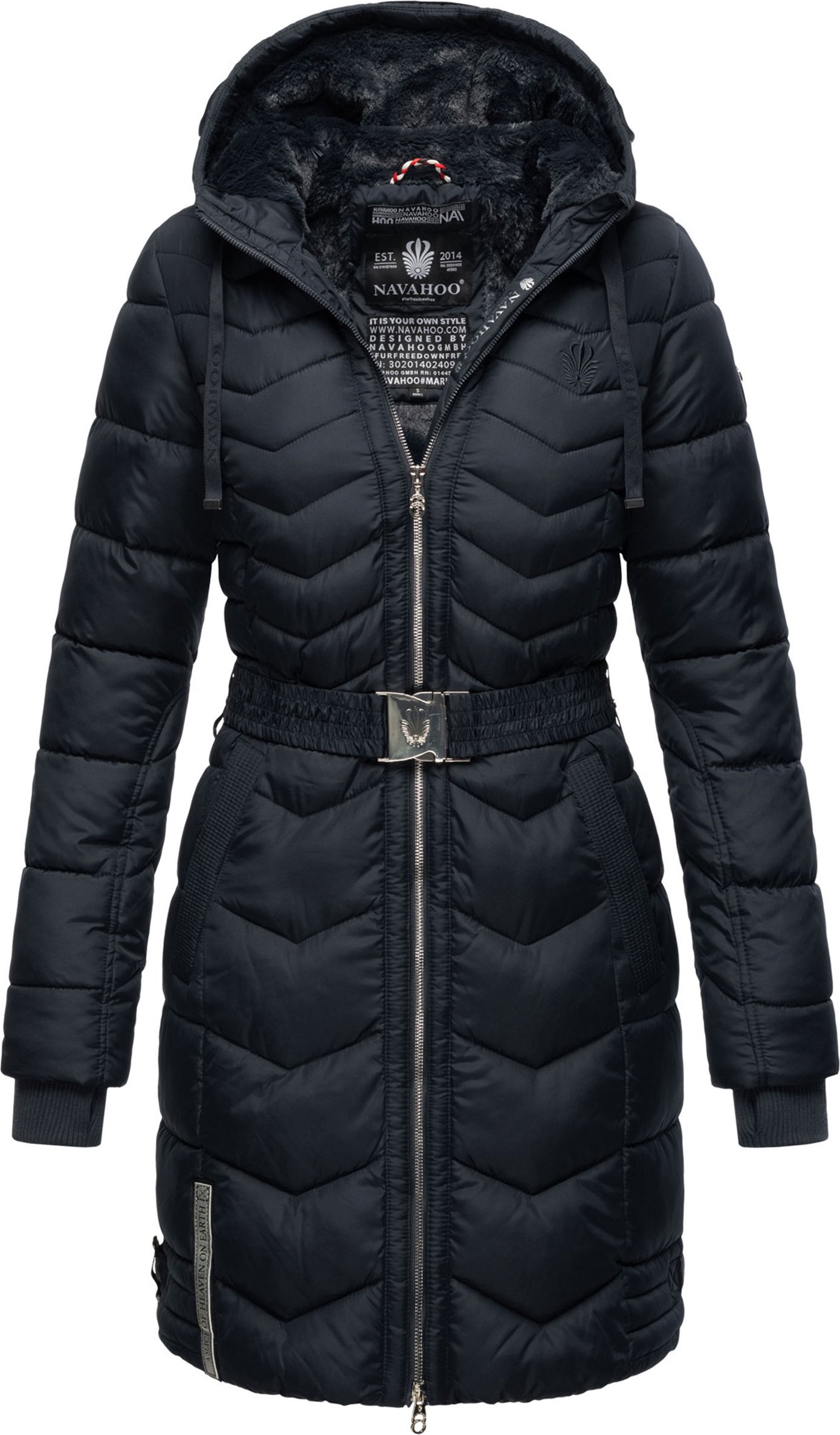 Navahoo Alpenveilchen Damen Winter Steppjacke – Warm, lang & stylisch