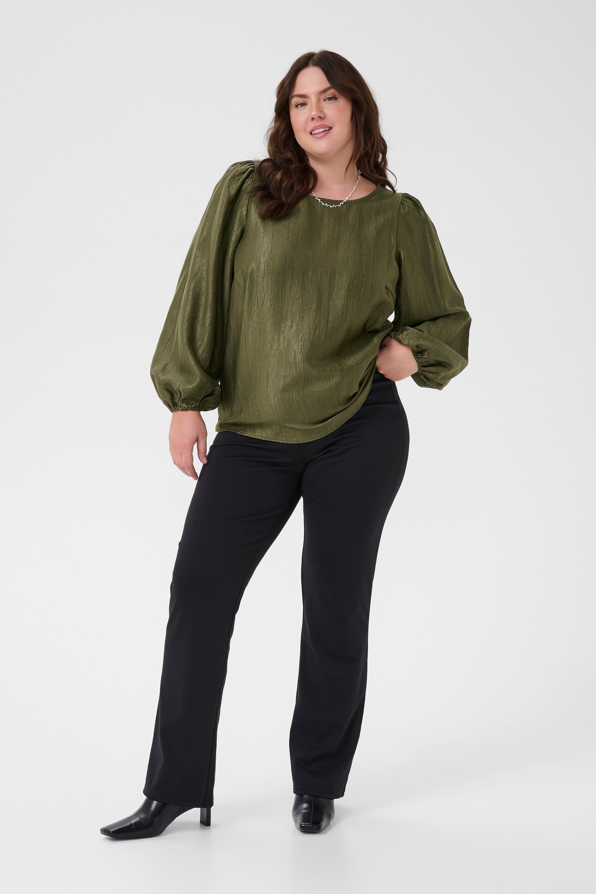 Langarm-Bluse KCrizza Langarm-Bluse Regular fit green