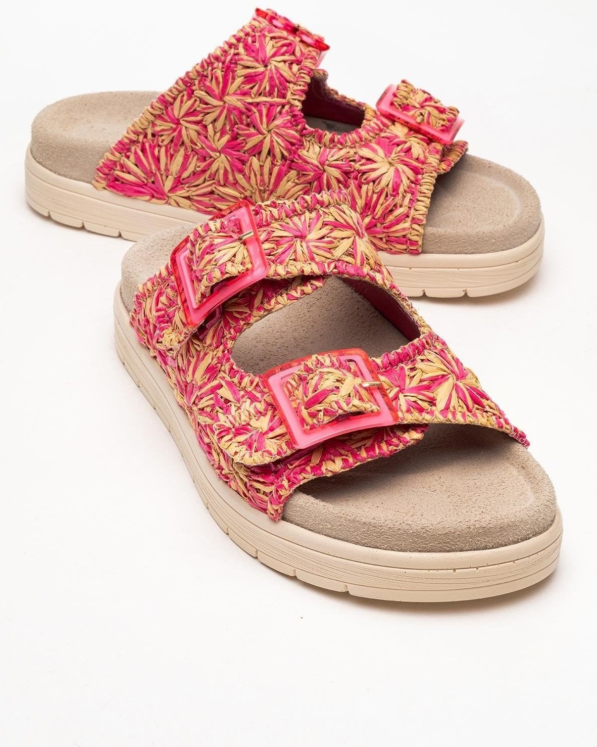 Milana Leder Double‑Strap Sandale (Women)