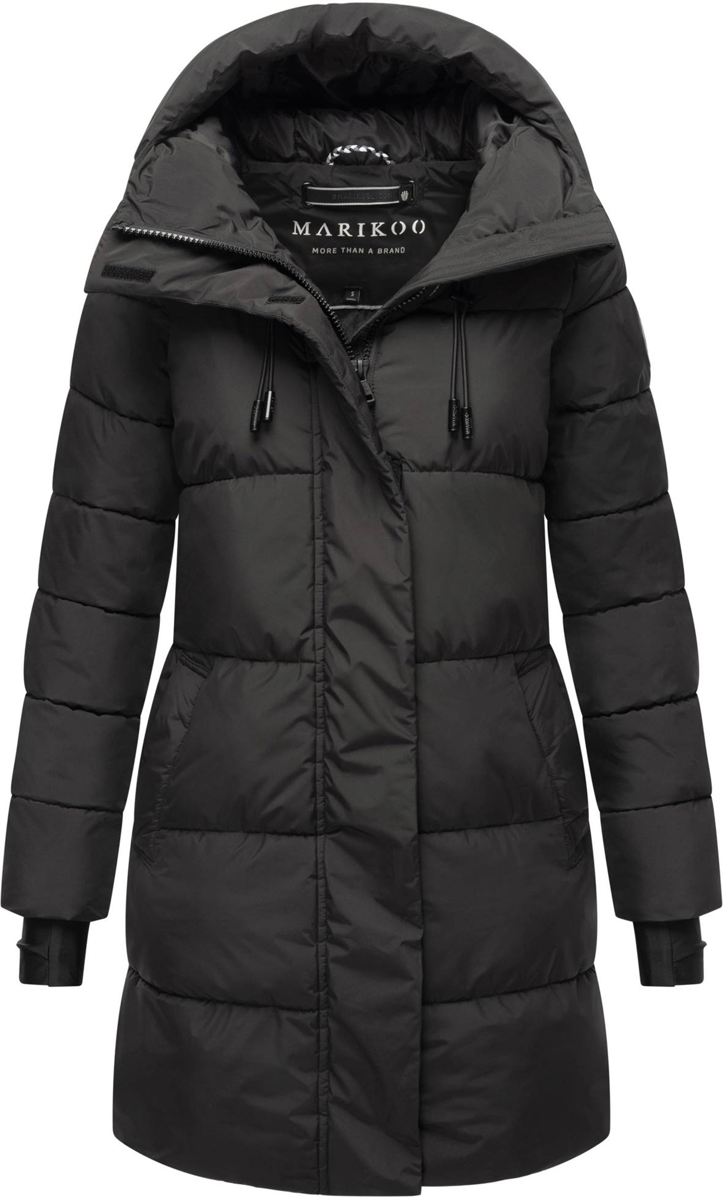 Marikoo Damen Winter-Steppjacke mit Kapuze & Fleecefutter – Kaituu