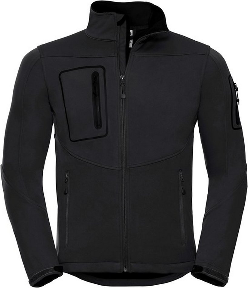 Russell - Softshelljacke für Herren - Sport (Schwarz)