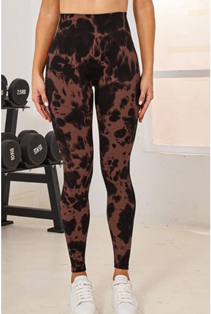 Damen Batik Hohe Taille Active Leggings