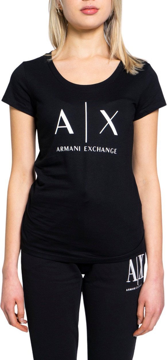 Armani Exchange Damen T-Shirt in Schwarz