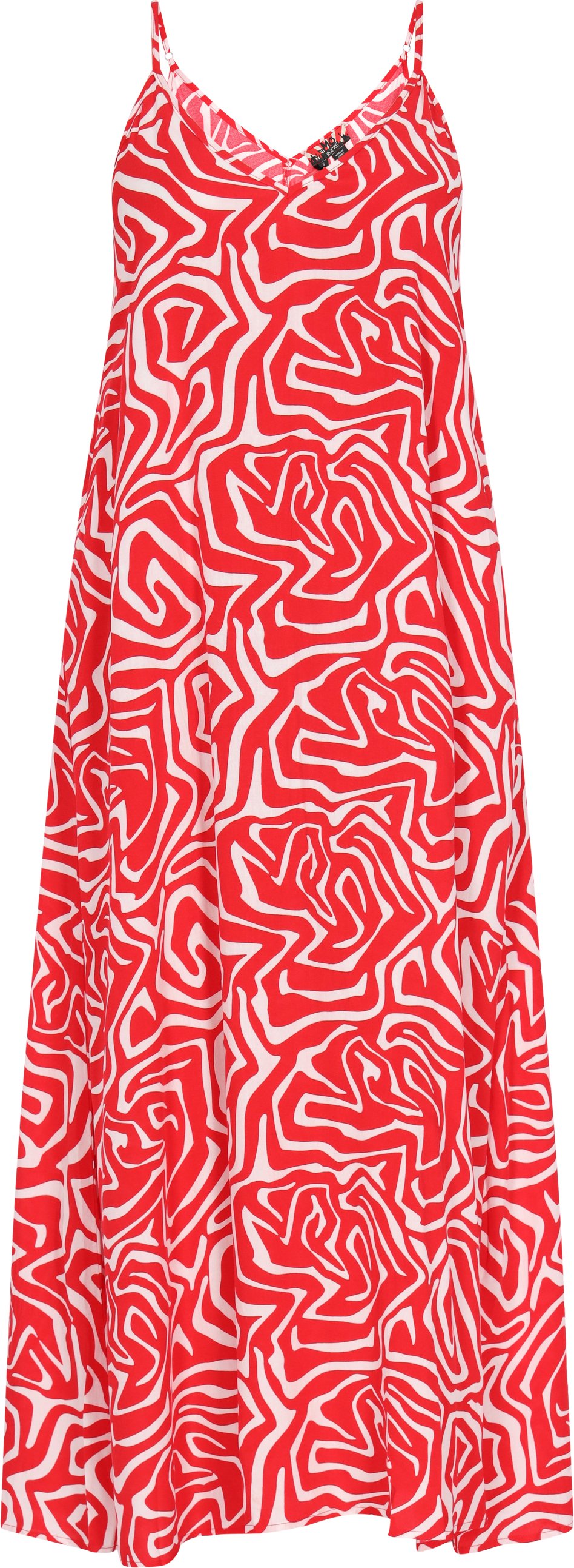 Mymo Kleid Frauen rot weiß