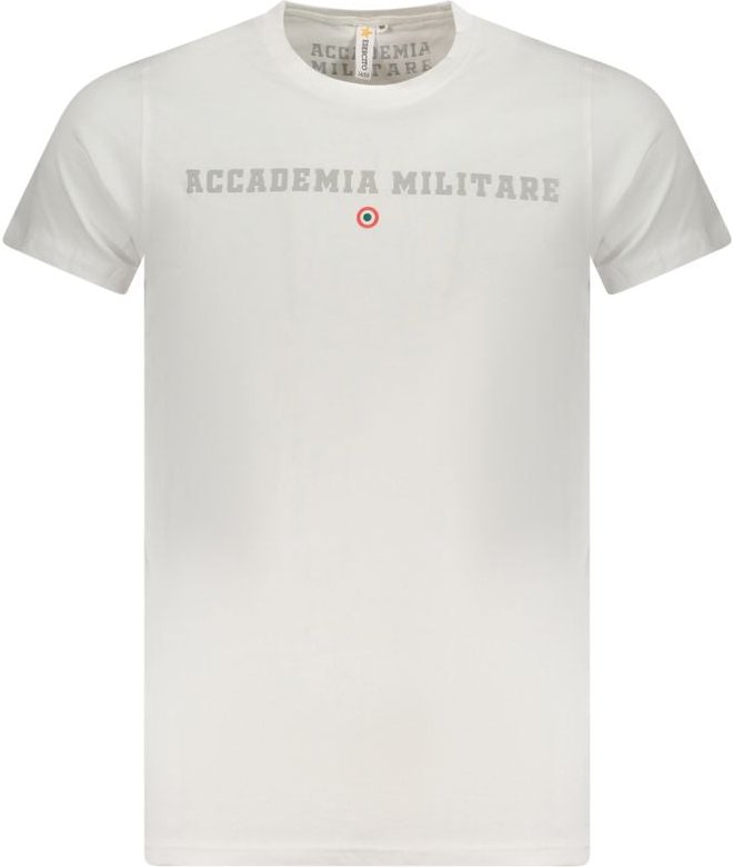 Accademia Militare Bianco Baumwoll Herren T-Shirt