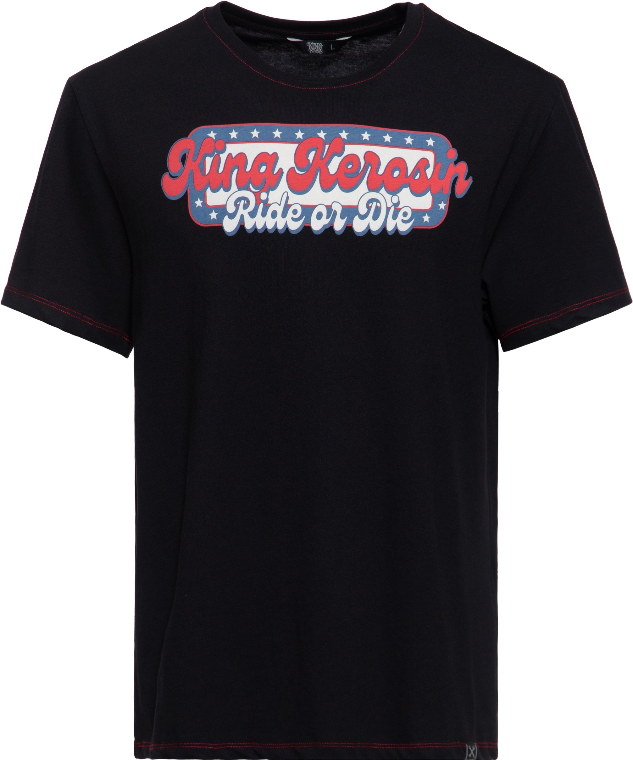 Thumbnail - King Kerosin Herren Print T-Shirt Ride or Die schwarz