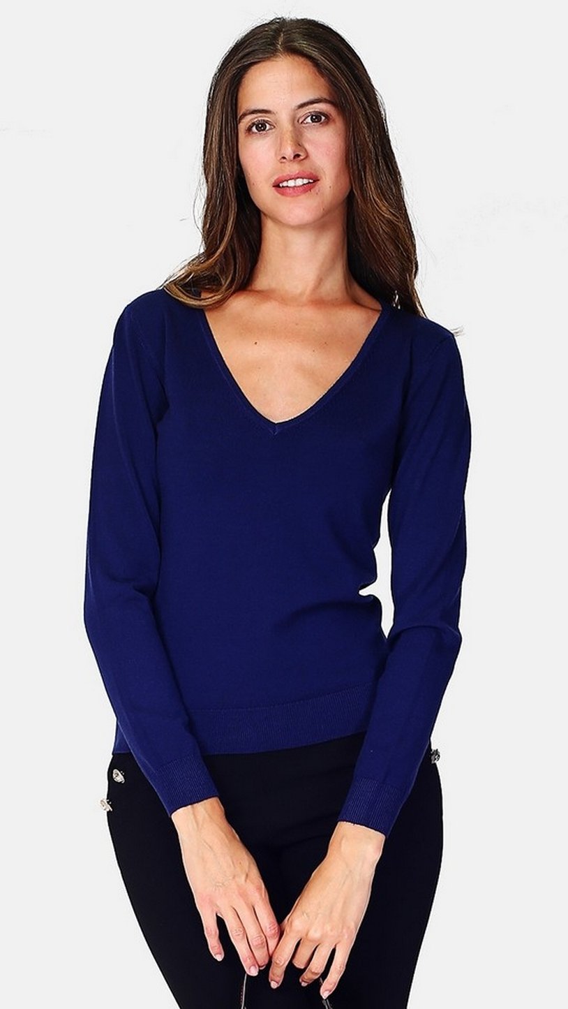 William de Faye – V-Ausschnitt BLEU NUIT