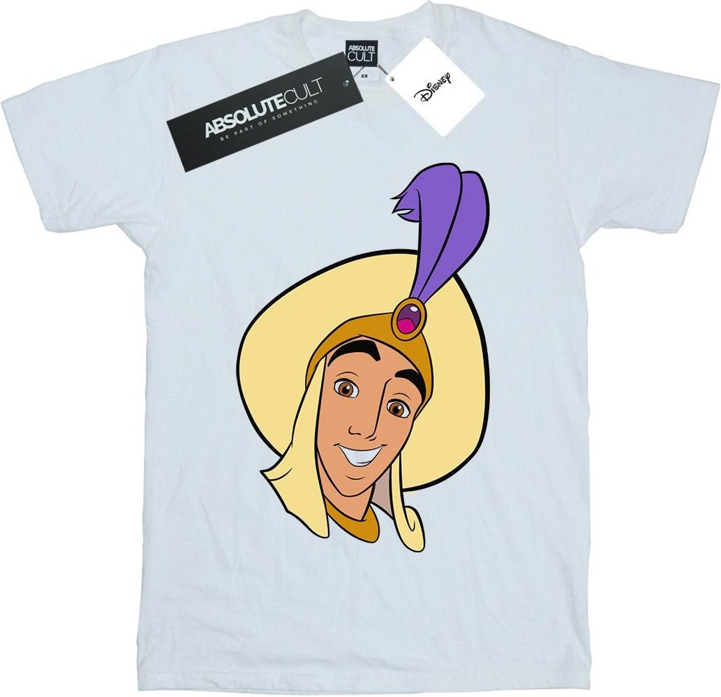Disney - "Aladdin Prince Ali Face" T-Shirt für Herren (Weiß)
