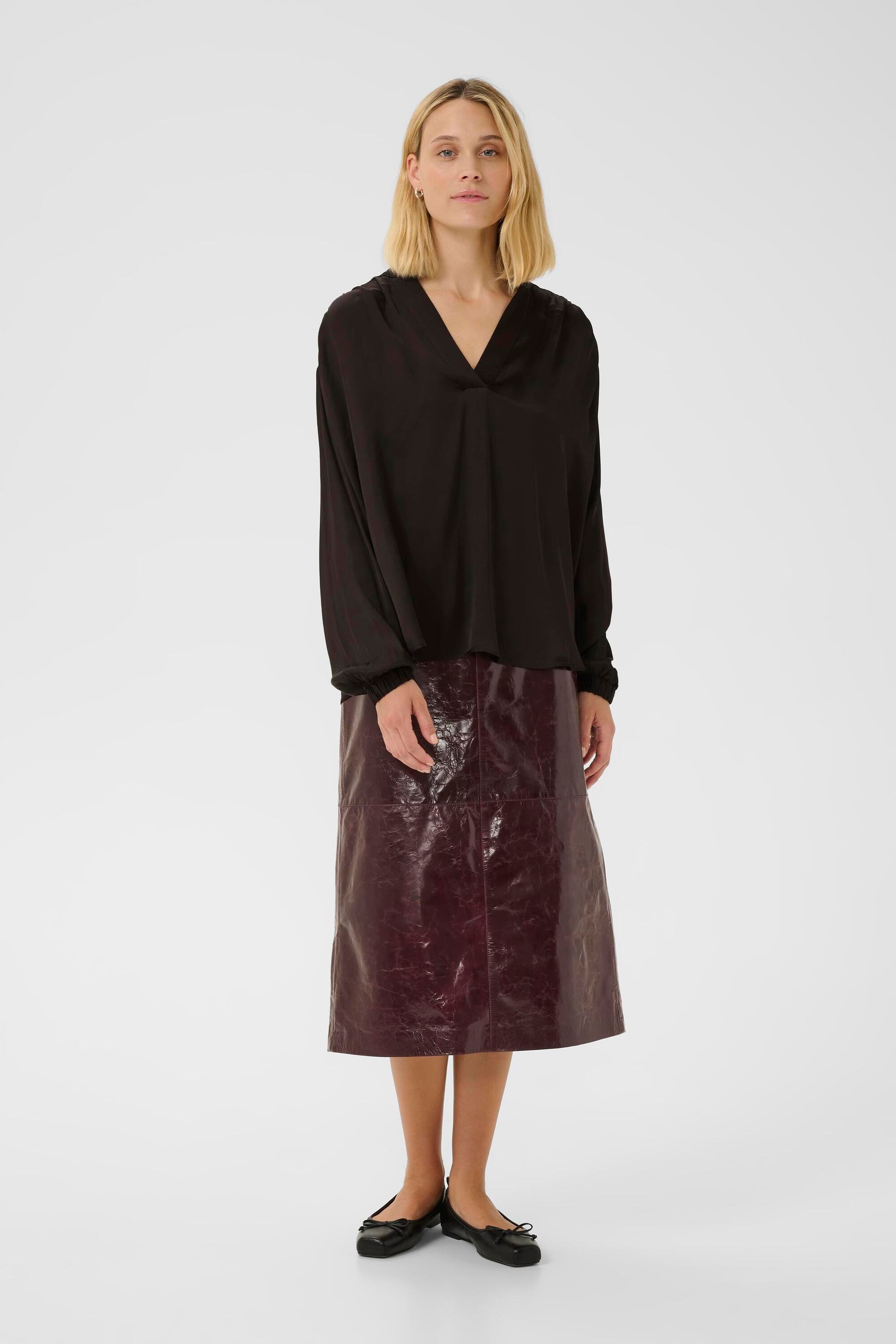 Thumbnail - Kurzarm-Bluse NatalesPW Oversize fit brown