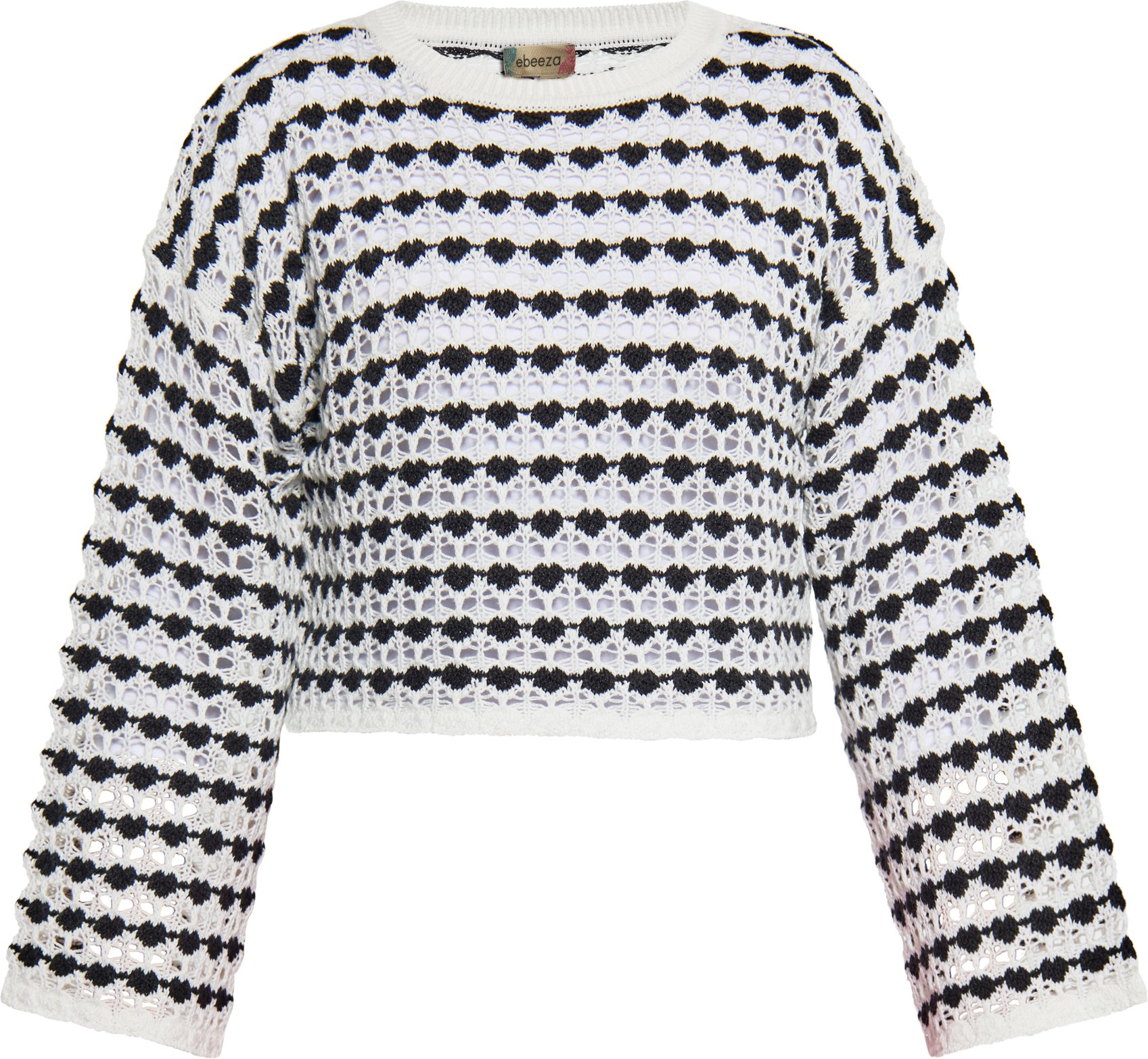 Thumbnail - Mymo Pullover Frauen Schwarz Mehrfarbig