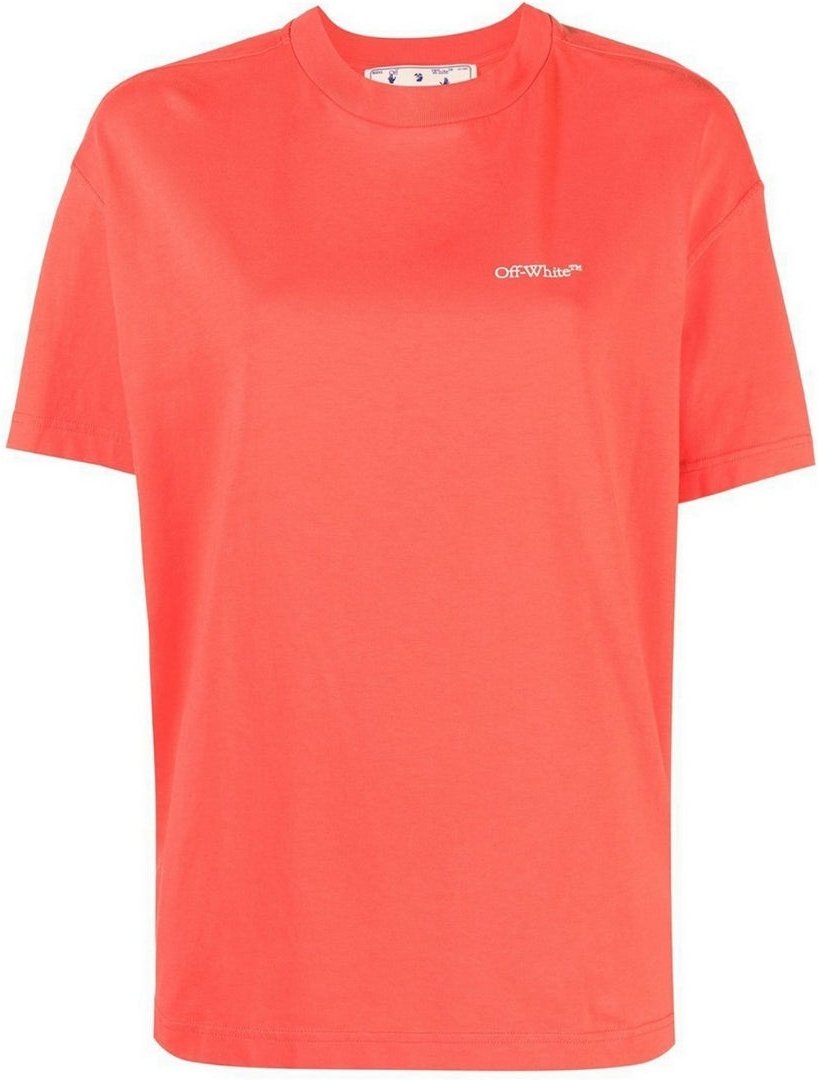Off-White Bookish Lassiges rotes T-Shirt
