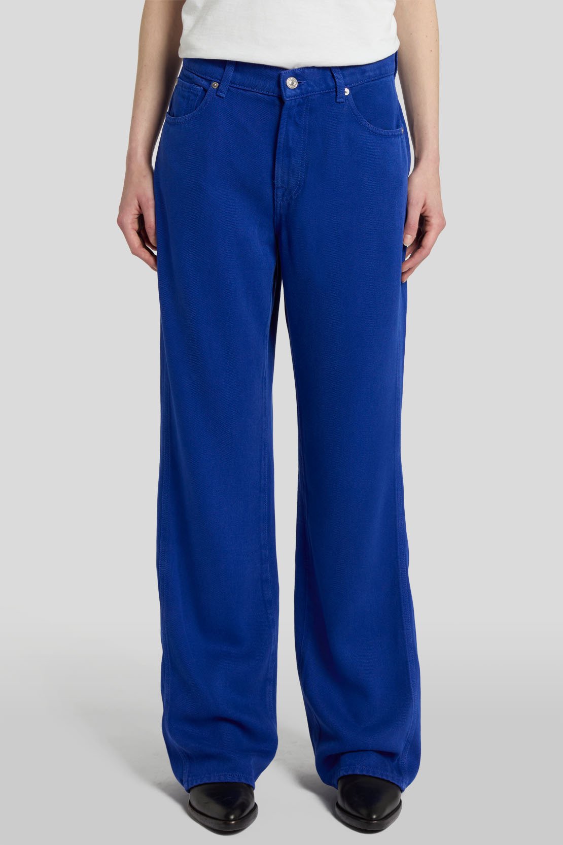 Damen Pants Tess Trouser Colored Tencel Straight Fit