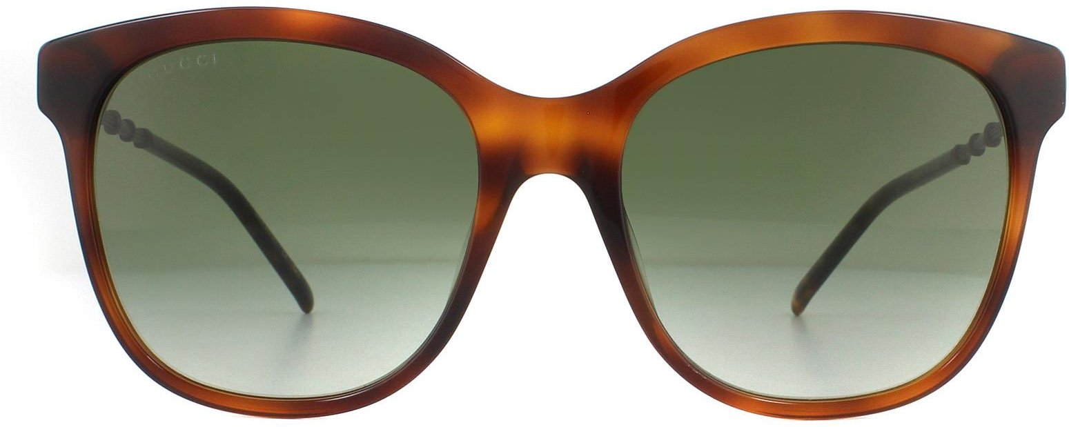 Gucci Sonnenbrille GG0654S 002 Havanna Grün Verlauf
