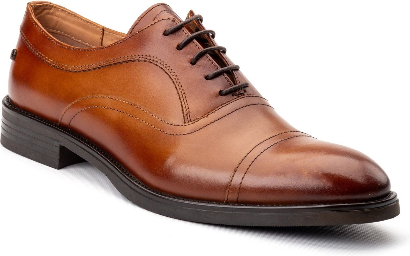 Base London Reversleder Herren Tan Oxford Schuhe
