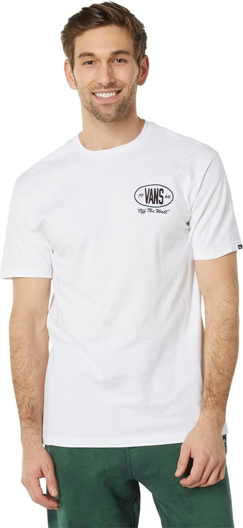 Vans Herren Team Player Checkerboard T-Shirt in Weiß