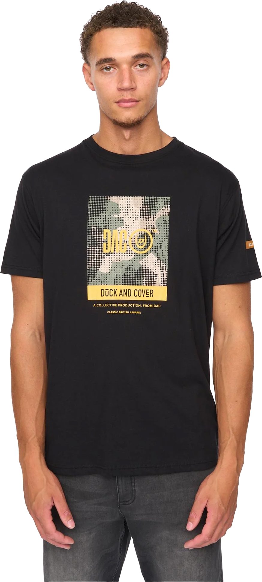 Duck and Cover - "Camostack" T-Shirt für Herren (Schwarz)