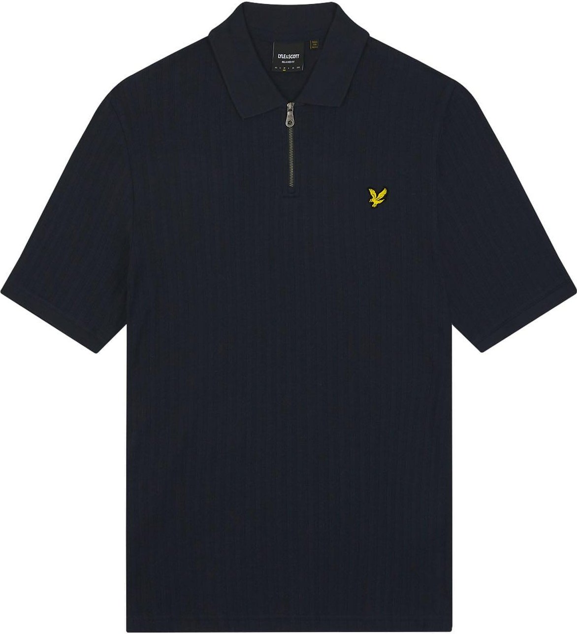 Thumbnail - Lyle & Scott - Poloshirt für Herren Strukturiert (Marine)