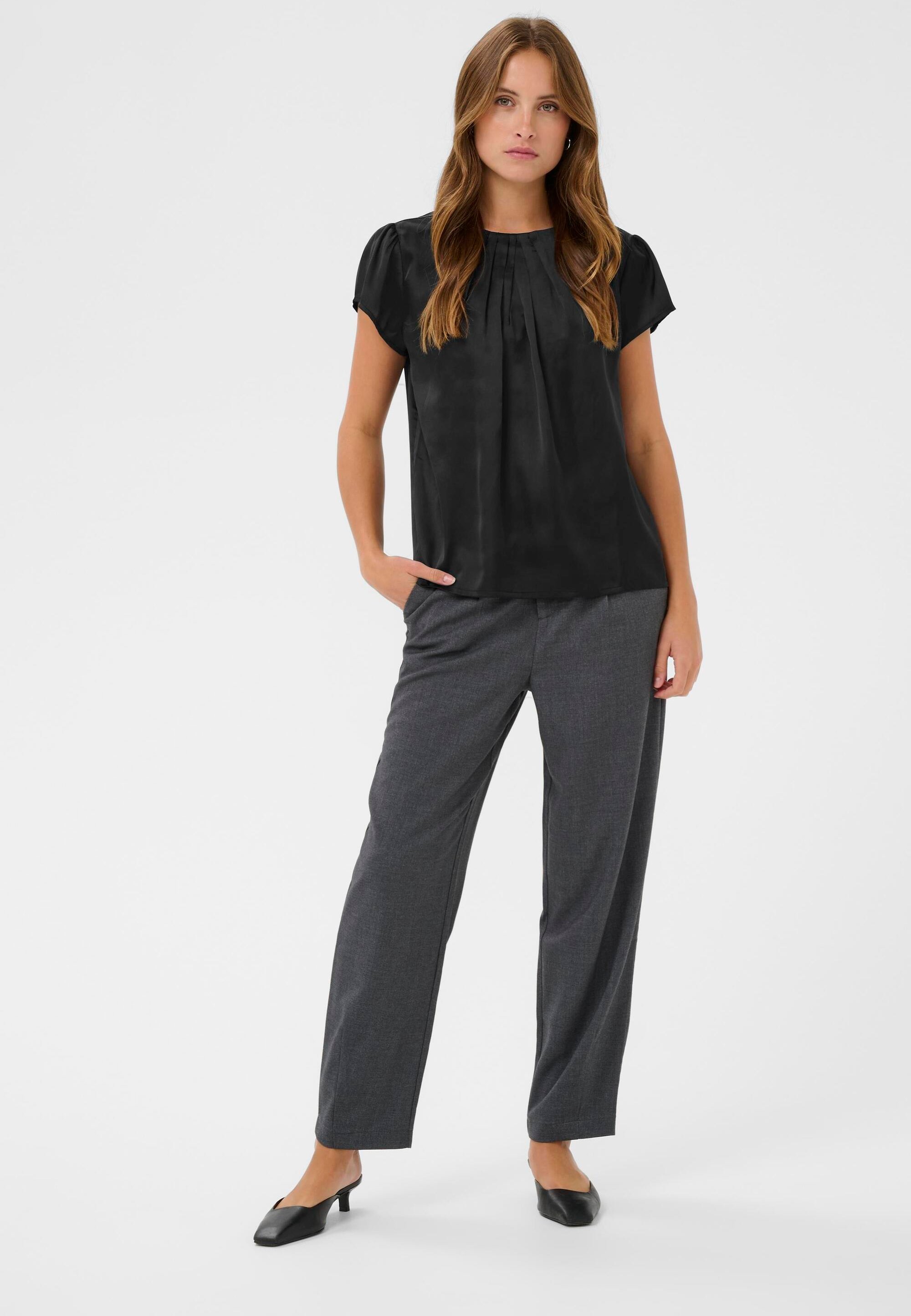 Kurzarm-Bluse KAamara Kurzarm-Bluse Regular fit black