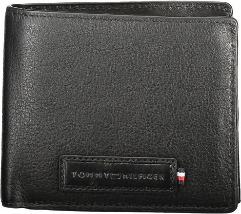 Tommy Hilfiger Schwarze Leder Geldbörse für Herren