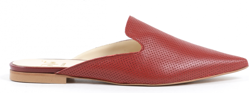 V Italia Damen Slide Rot 4747 Sabot Traf Rosso Fragola
