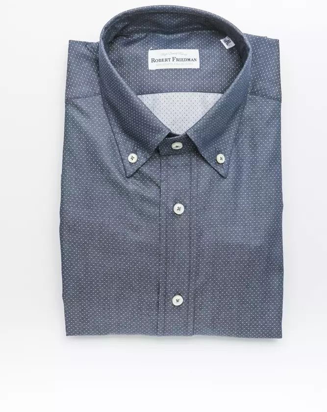 Mini-Punkt-Hemd mit langen Ärmeln