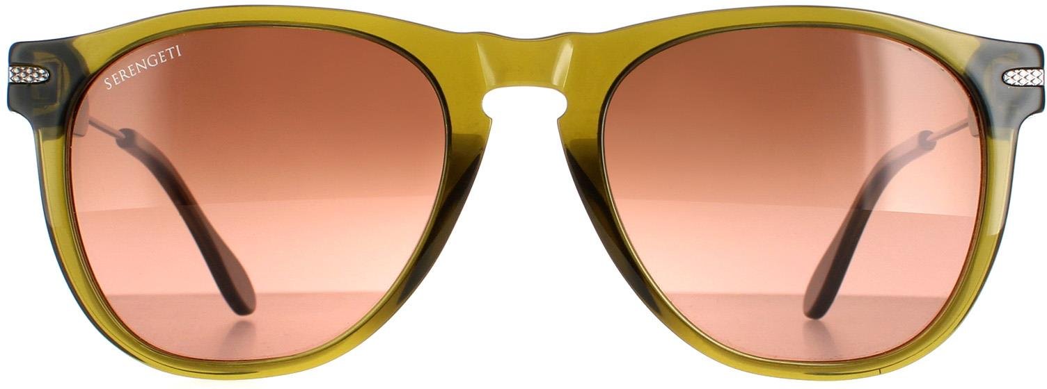 Lunettes de soleil Serengeti Amboy SS530004 Gunmetal Olive Polarisé Drivers Gradient