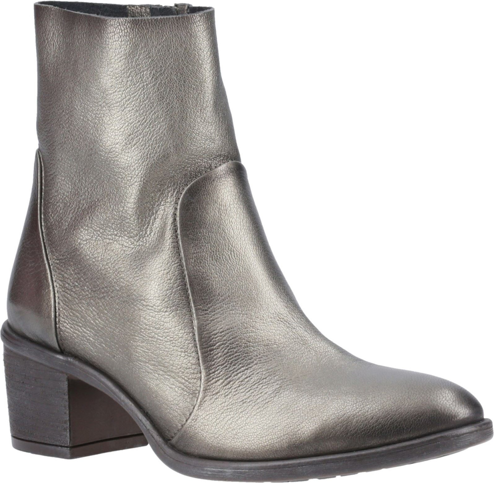 Hush Puppies Winona Damen Stiefel aus Leder in Zinnfarben