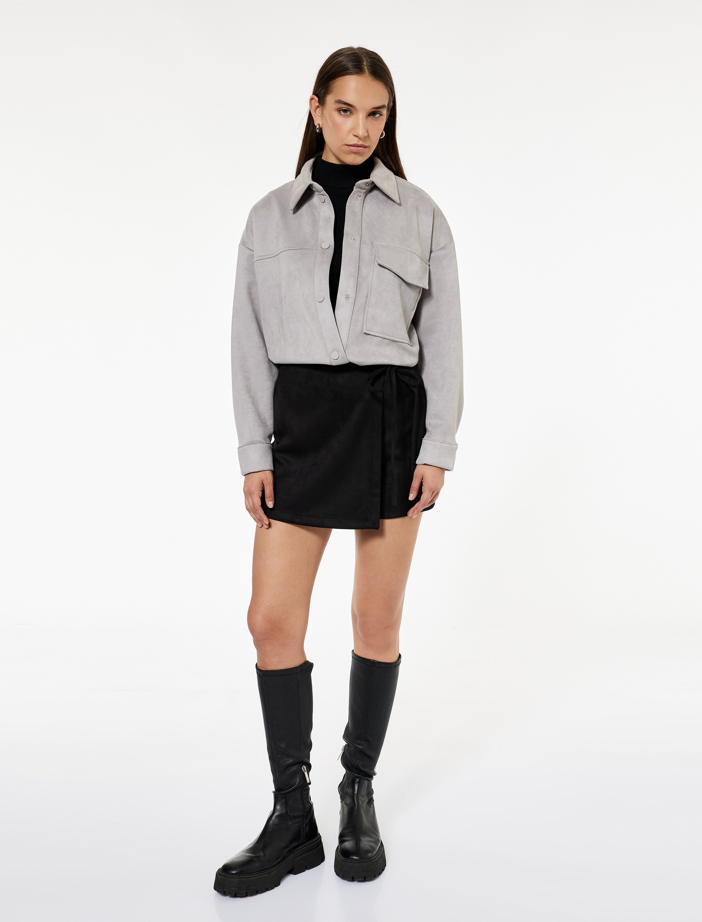 Koton RÖCKE Mini-Rock-Shorts mit Anschluss-Detail