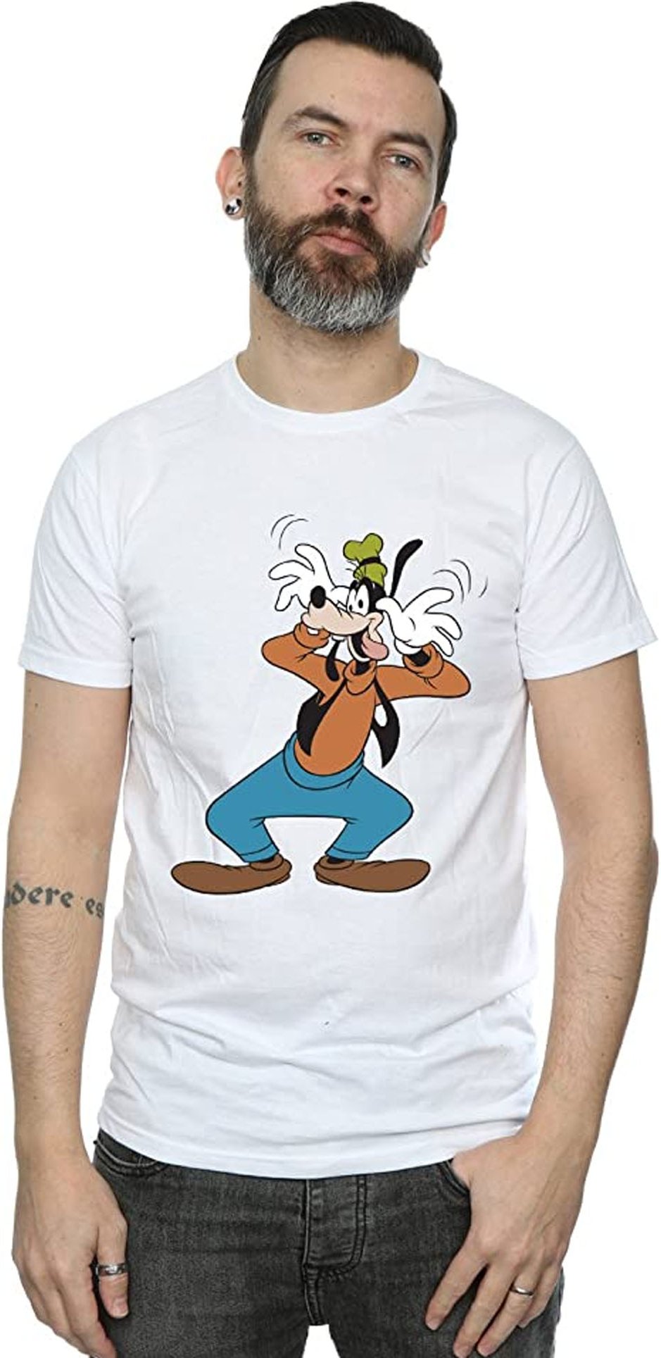 Disney - "Crazy" T-Shirt für Herren (Weiß)