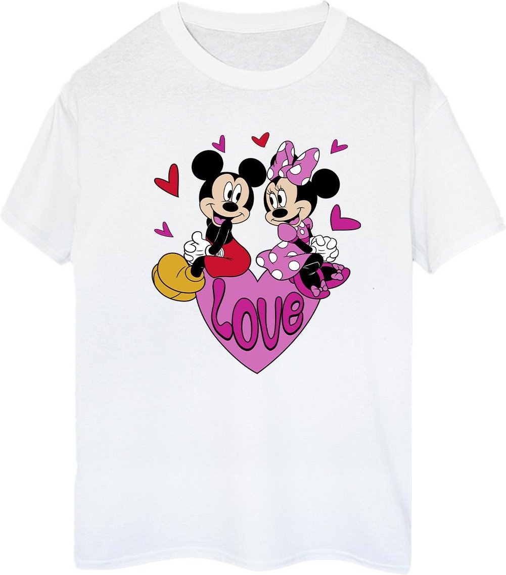 Disney - "Love Heart" T-Shirt für Damen (Weiß)