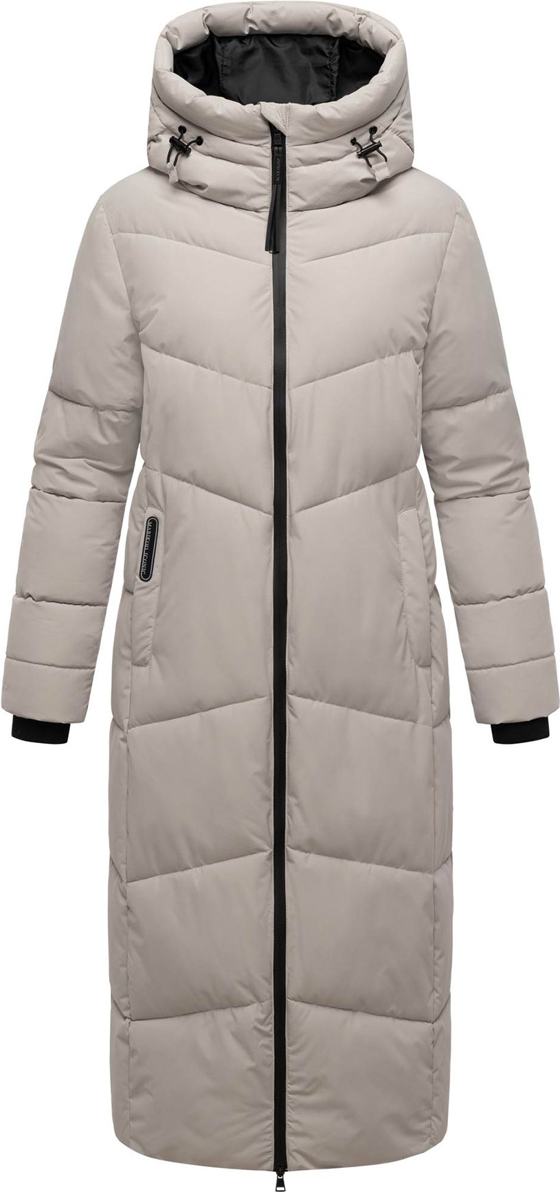 Marikoo Damen Steppmantel Firella mit Kapuze & Zwei-Wege-Reißverschluss