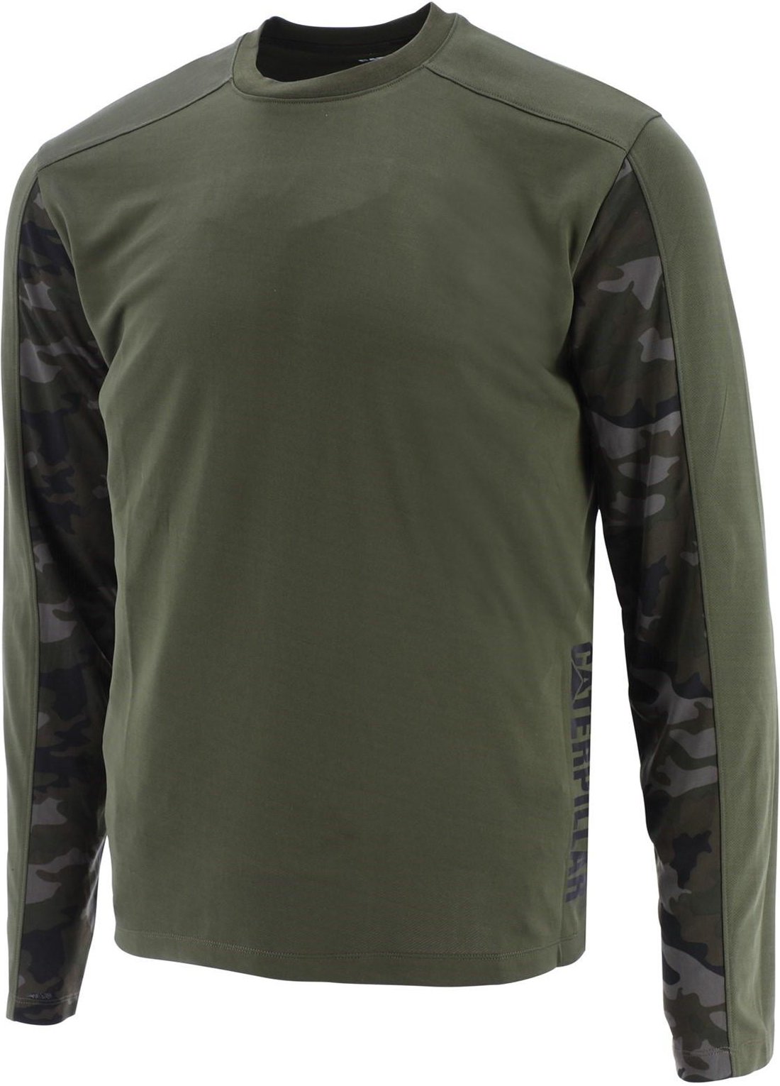 Caterpillar - T-Shirt für Herren/Damen Unisex Langärmlig (Nachttarnung)