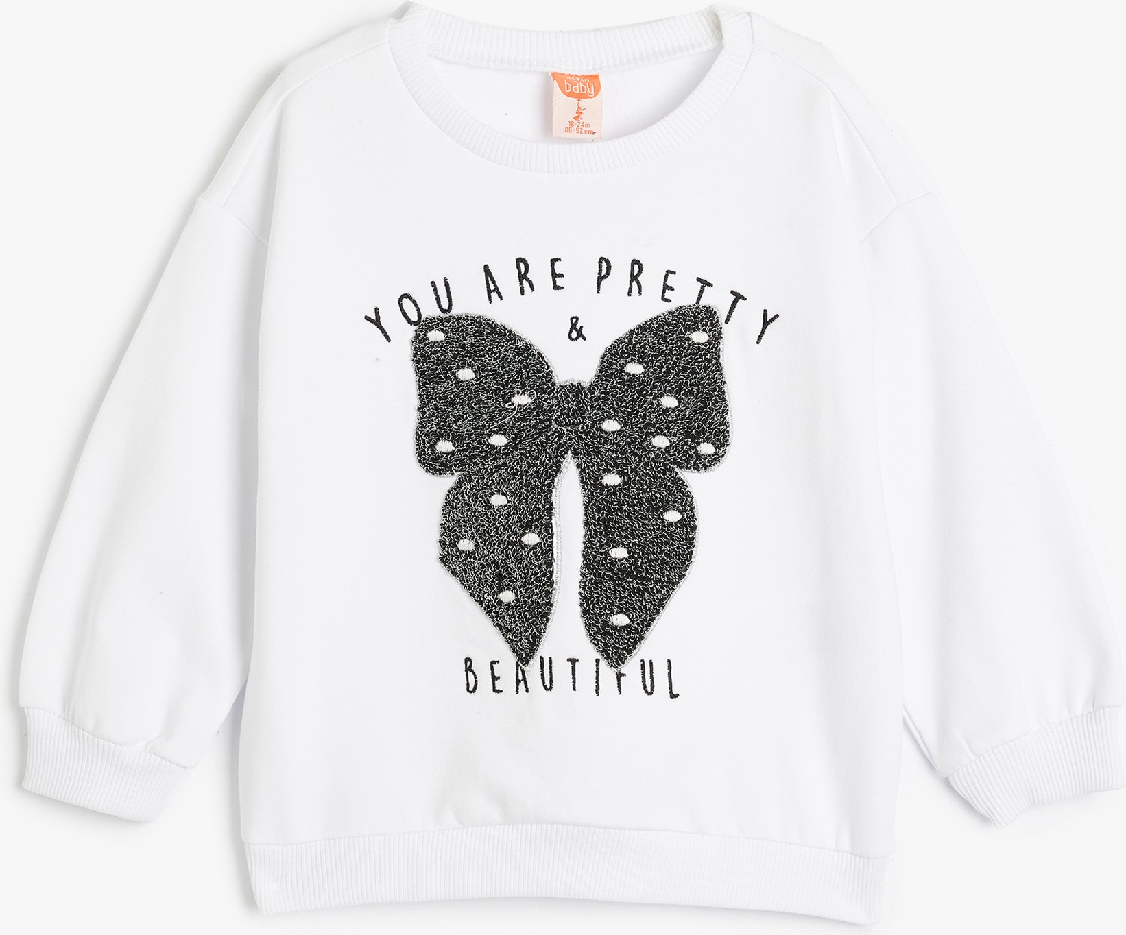 Koton Sweatshirt Rundhalsausschnitt Mit Stickerei Sweatshirt