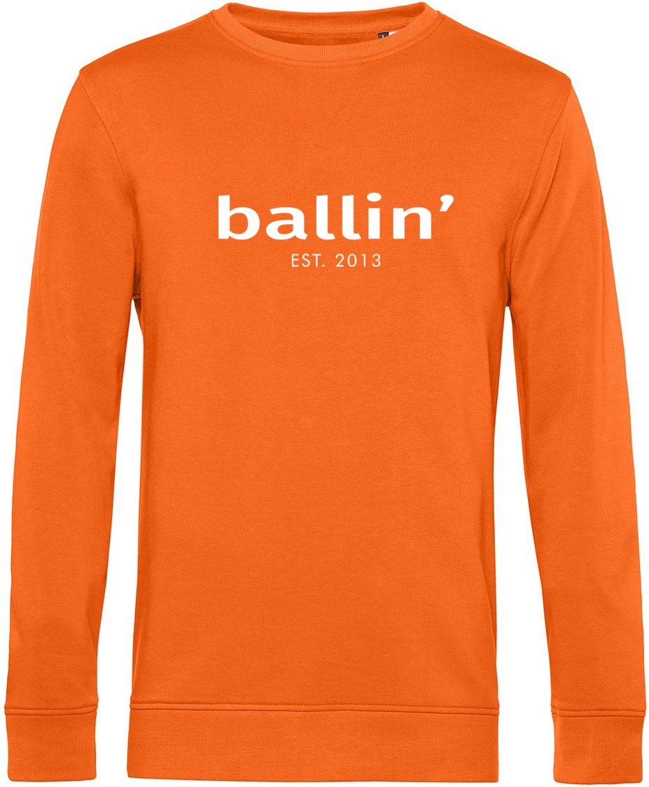 Basic Sweater von Ballin Est. 2013 in der farbe Orange und in größe S.