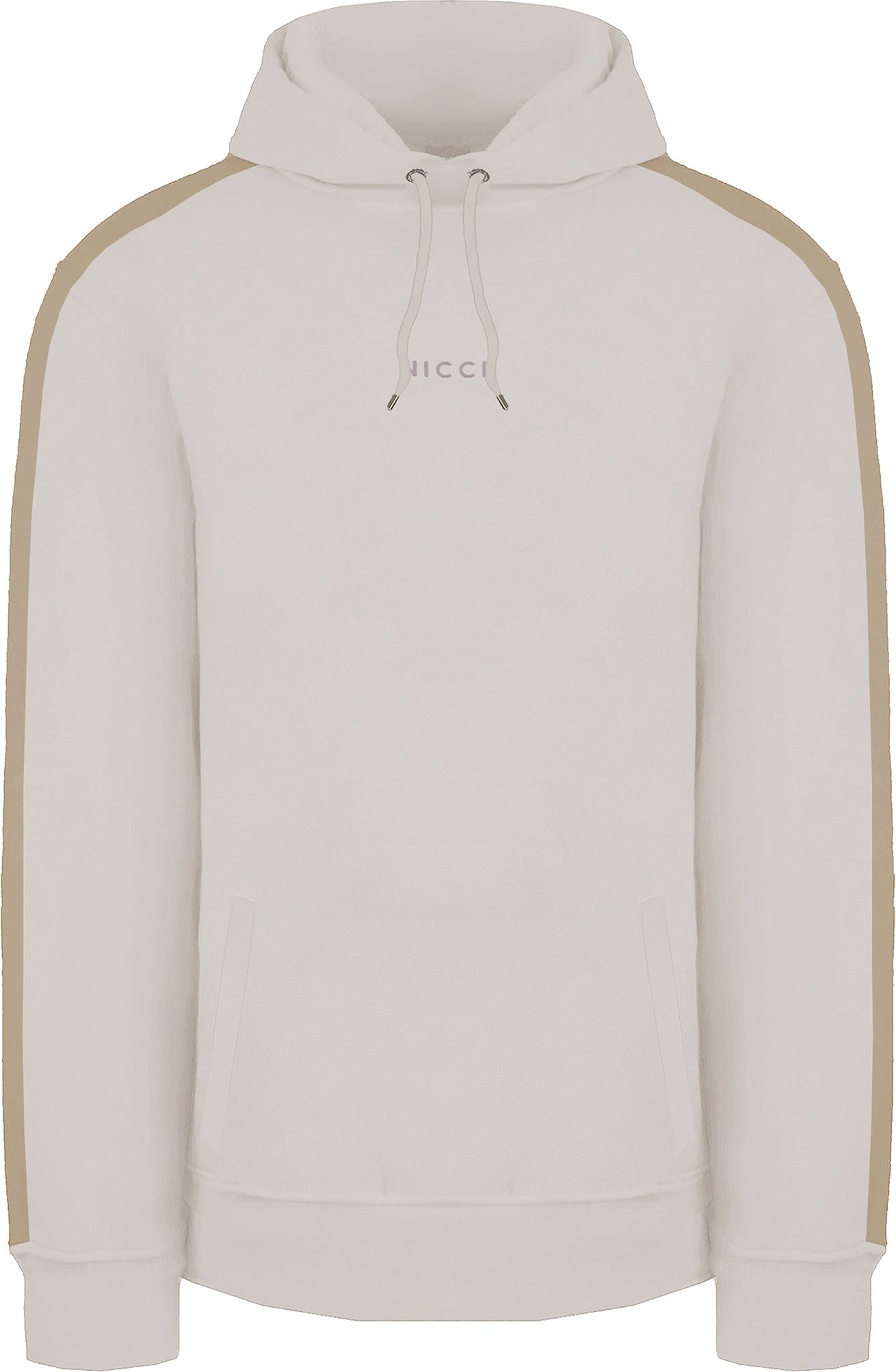 Nicce Adra Herren-Kapuzenpullover in Steinoptik