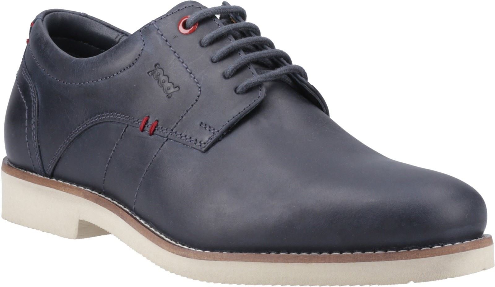 Pod Hampton Leder Herren Schnürschuhe Navy