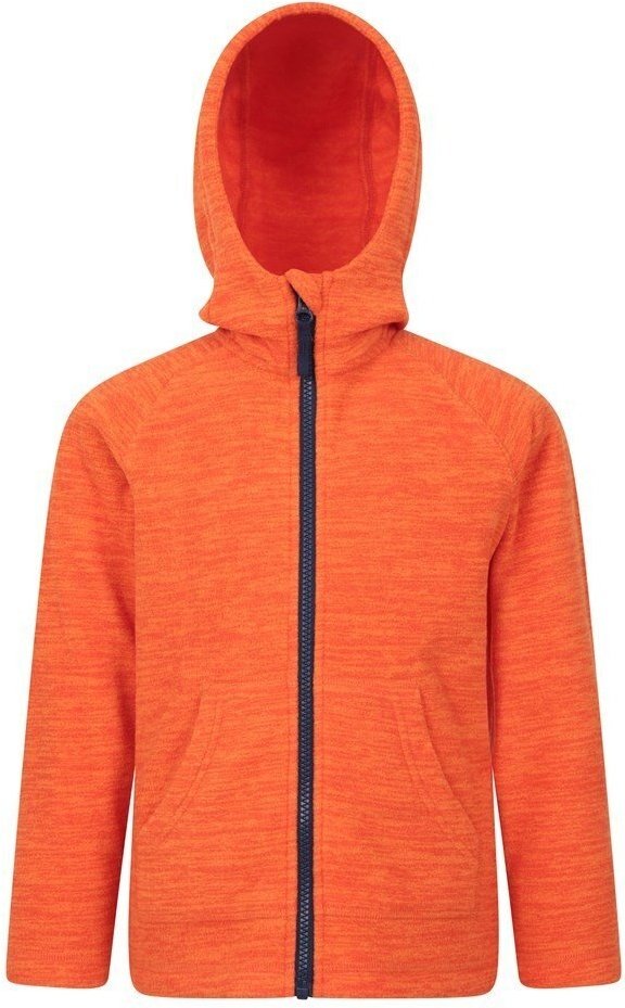 Mountain Warehouse Childrens/Kids Snowdonia Microfleece Full Zip Hoodie (Orange)