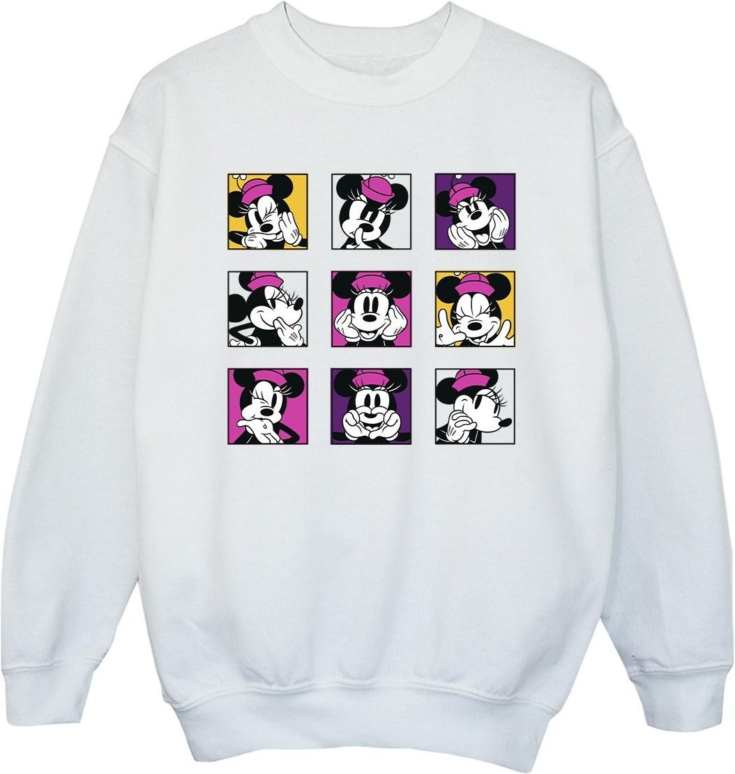 Disney - "Minnie Mouse Squares" Sweatshirt für Mädchen (Weiß)