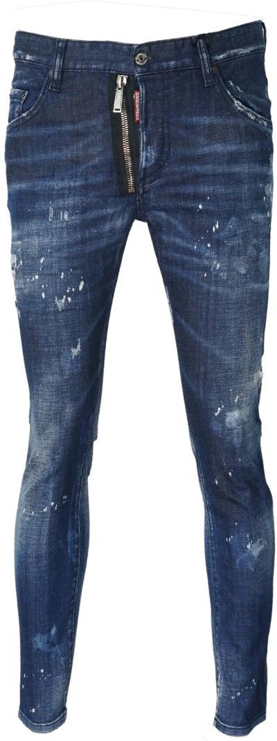 Dsquared2 Skater Jean Zip Paint Splash Jeans