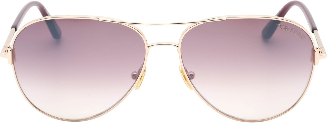 Tom Ford FT0823 Clark 28U glanzende Rosegold-Sonnenbrille