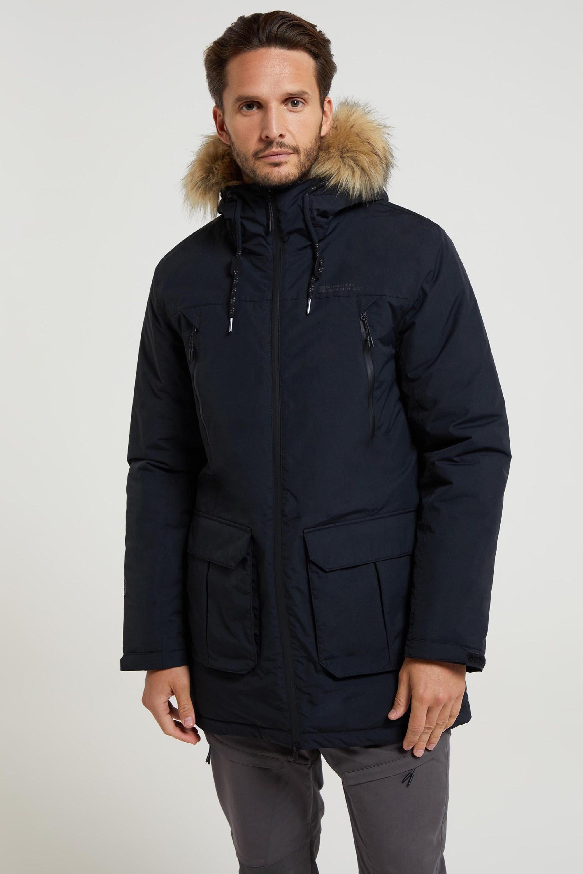 Mountain Warehouse - "Traverse" Jacke, wasserfest Hybrid für Herren (Schwarz)