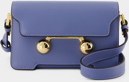 Mini-Schultertasche - Marni - Leder - Blau